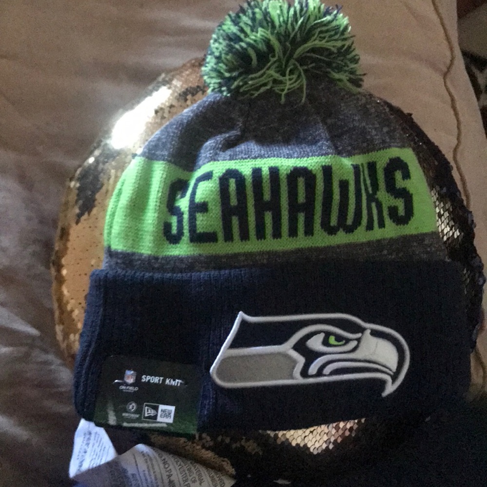 Sea hawks beanie